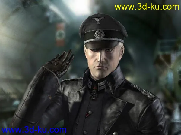 二战德军少校角色模型的图片1