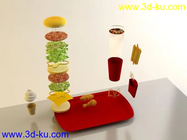 麦当劳套餐模型的图片1
