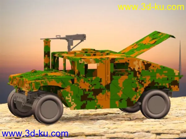 军用悍马H1模型的图片2
