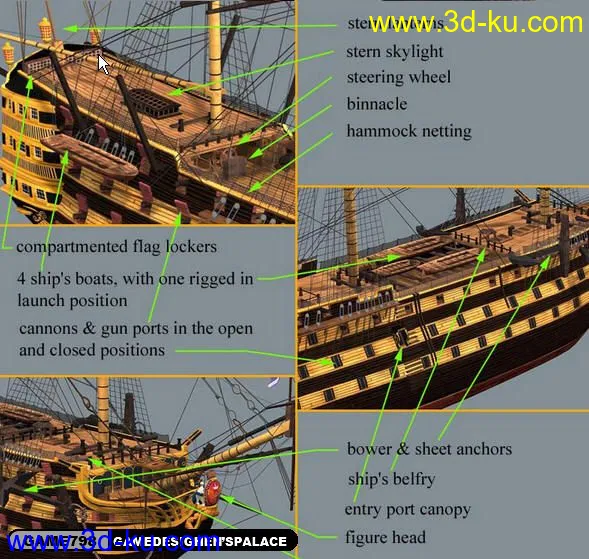 VICTORY胜利号 精品船模模型的图片2
