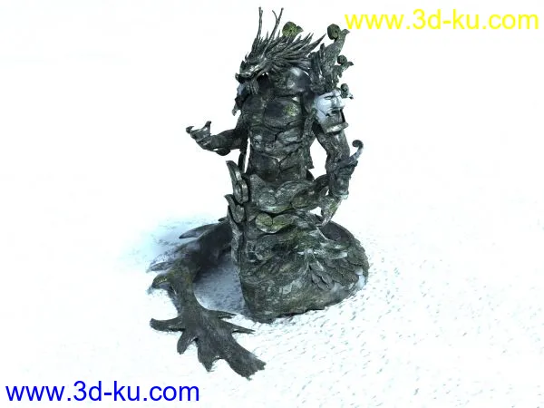 海底物件烛龙雕像模型的图片1