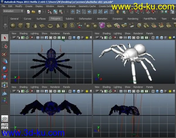 蜘蛛的模型mb文件含贴图的图片1