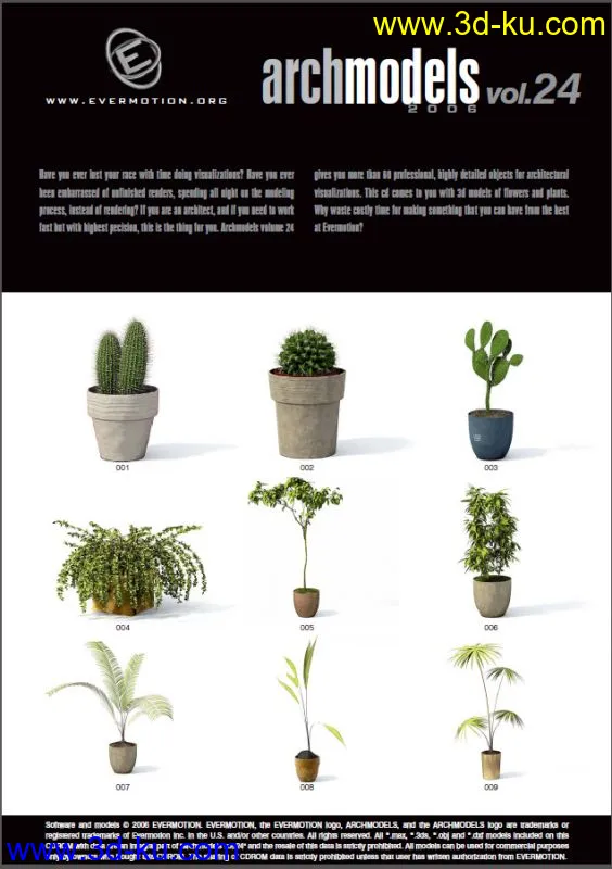 盆栽和室内植物模型的图片1