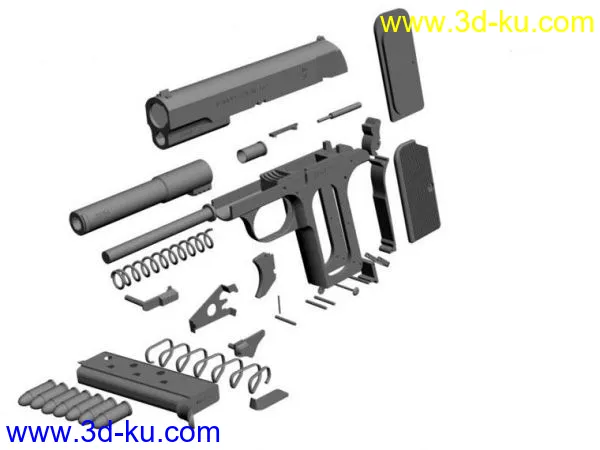 手枪Frommer 37.M两款结构模型的图片2