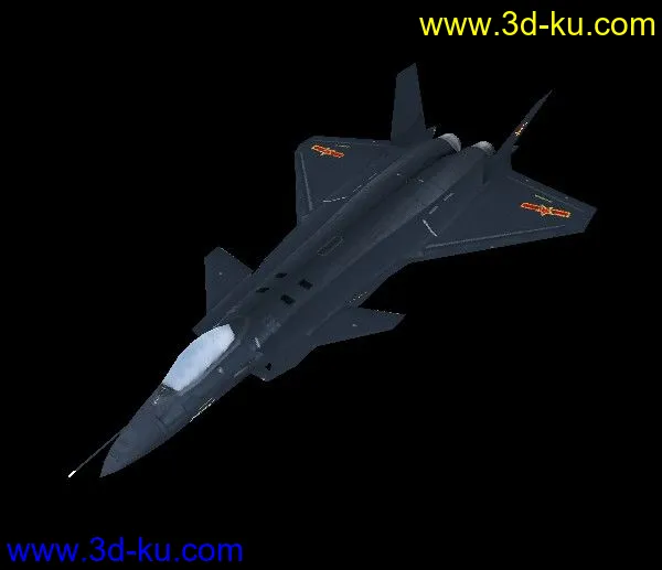 中国四代机 歼20 3D 模型（obj格式 附贴图！）的图片1