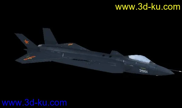 中国四代机 歼20 3D 模型（obj格式 附贴图！）的图片2