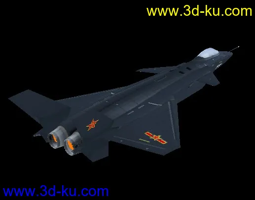 中国四代机 歼20 3D 模型（obj格式 附贴图！）的图片3