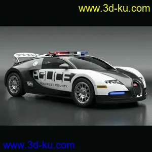 警车版布加迪威龙 Bugatti Veyron模型的图片1