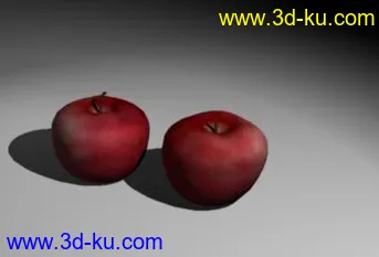 自己做的两个苹果—有贴图模型的图片1