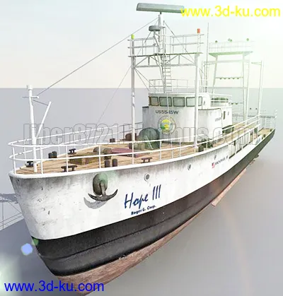 一艘渔船模型的图片1
