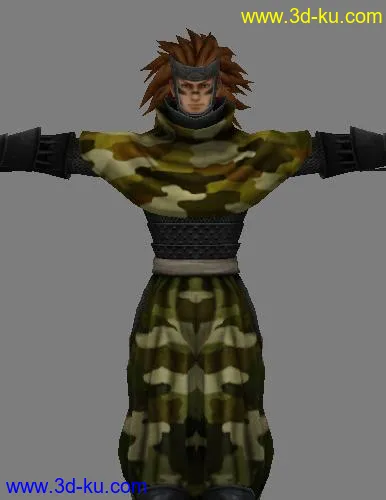 Wii《战国BASARA3》游戏角色 猿飞佐助 长宗我部1P模型的图片1
