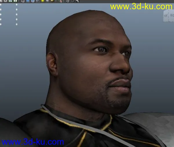 真人游戏模型,美国黑人大兵（附带游戏专用骨骼,和贴图）的图片2