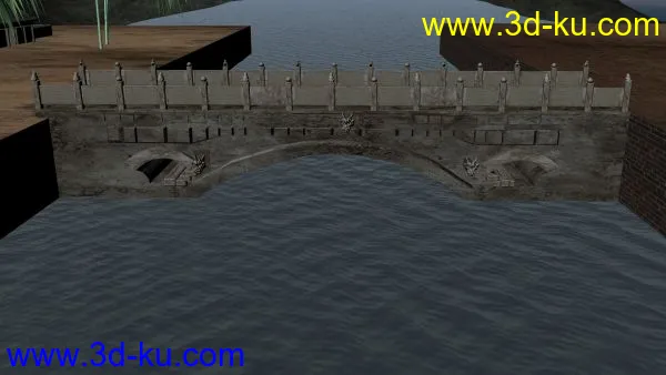 古代桥梁 小商桥模型 ts制作的图片3