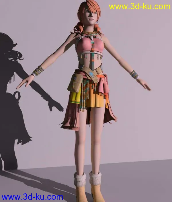 最终幻想女角色 FF13香草可爱模型！的图片1