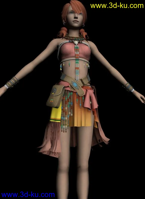 最终幻想女角色 FF13香草可爱模型！的图片2