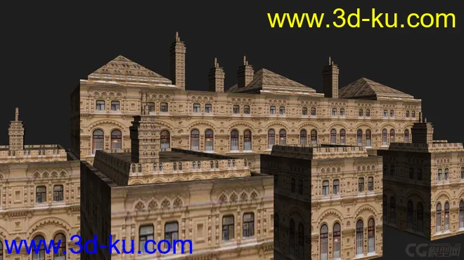 欧洲古建筑模型的图片2