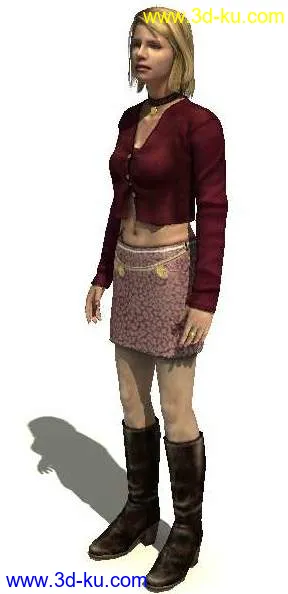首发！超经典！寂静岭2女主角－maria(爆性感红衣短裙装)模型的图片1