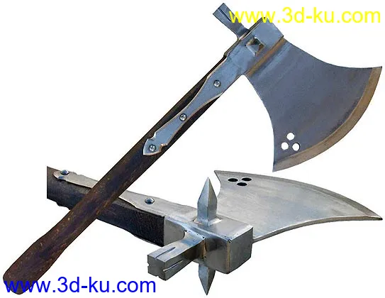 中世纪战斧模型的图片1