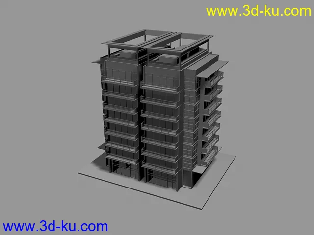 一些公寓楼，，，，，模型的图片5