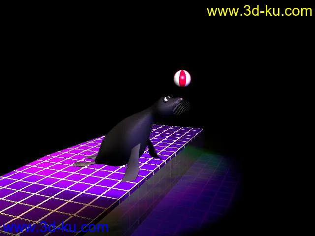 海豚撞球动画模型的图片1