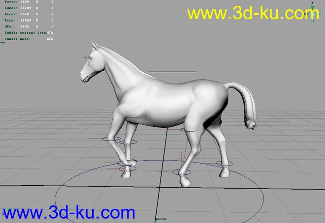 马的循环动画模型的图片1