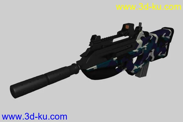 高精度F2000型突击步枪模型的图片1