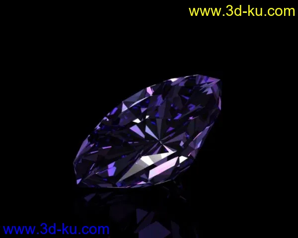 天然紫钻石模型的图片1
