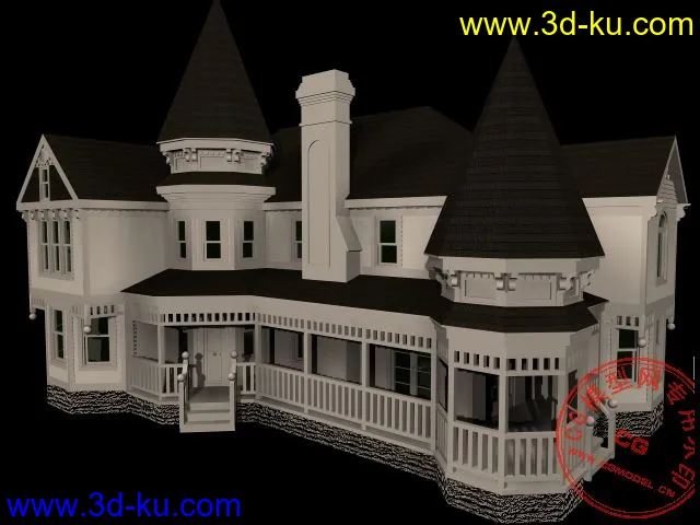 欧式别墅模型的图片1