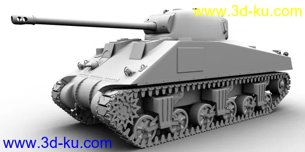 二战M4A4谢尔曼坦克模型的图片1