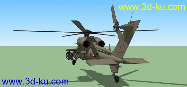 意大利陆军航空兵——A129武装直升机模型的图片3