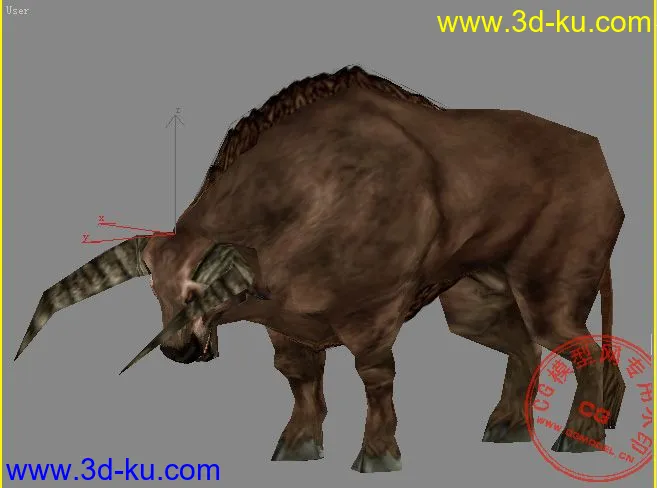 自己做的公牛游戏用模型max6格式的图片1