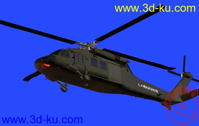 中国解放军 - 有黑鹰直升机 UH60 ! - Radar 3ds模型的图片6