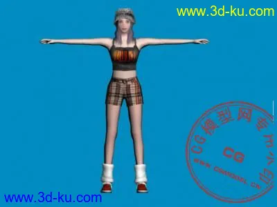 动画人物模型（带贴图，骨骼）max的图片1