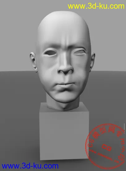 mayz  做的自己的脸，带表情动画和渲染设置模型的图片2