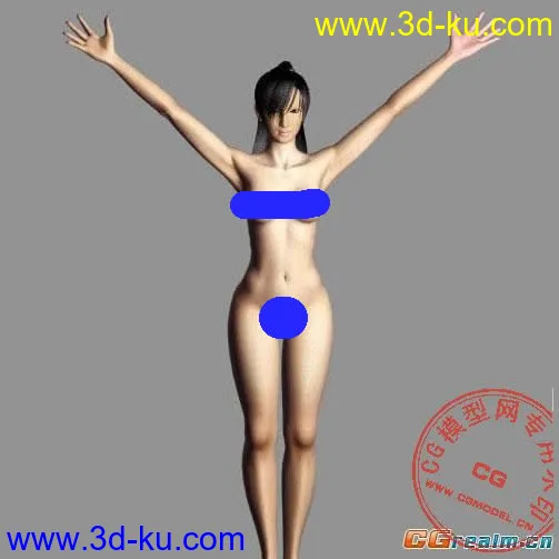 女子3D人物模型的图片2