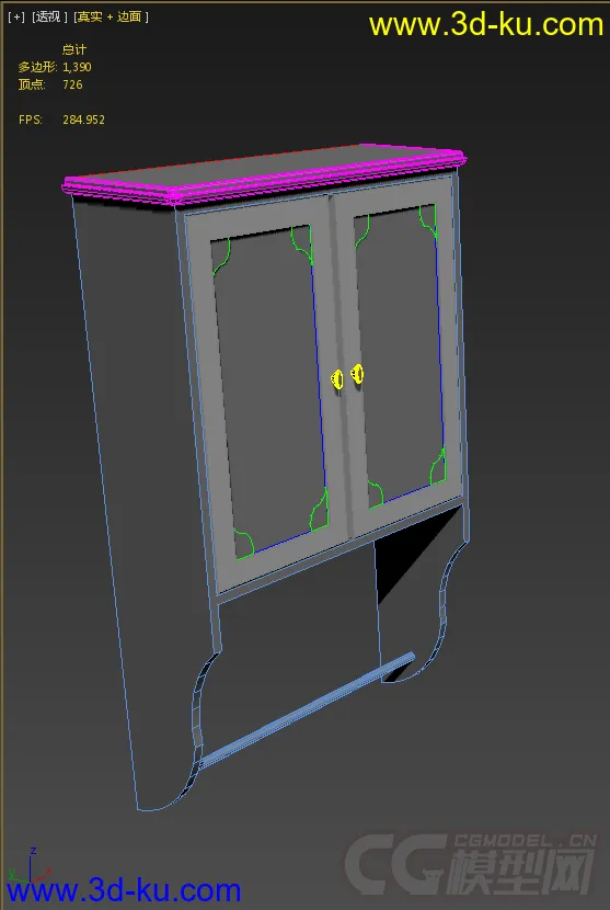 原创卫生间吊柜CAD模型的图片1