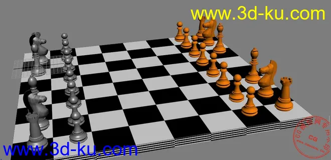 国际象棋模型的图片1