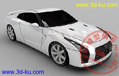 3D车模型NISSAN GT R的图片1
