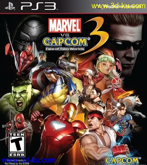 X360：漫画英雄VS Capcom 3@豪鬼模型的图片1