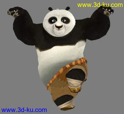 功夫熊猫 高模 带材质模型的图片1