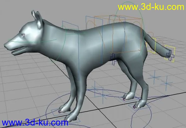 各种绑定好的四足动物（马、狗、狼、鹿、虎等等……）模型的图片8