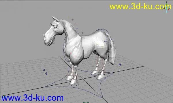 各种绑定好的四足动物（马、狗、狼、鹿、虎等等……）模型的图片9