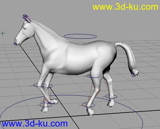 各种绑定好的四足动物（马、狗、狼、鹿、虎等等……）模型的图片10