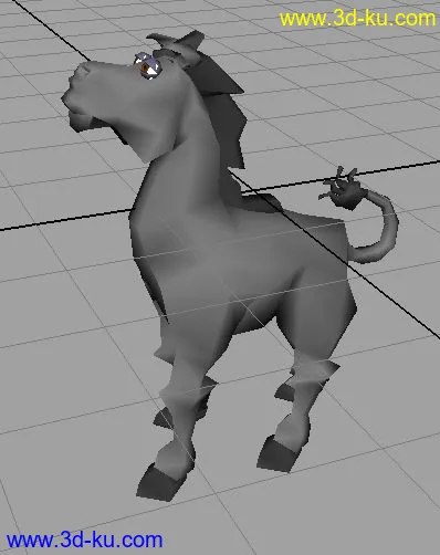 各种绑定好的四足动物（马、狗、狼、鹿、虎等等……）模型的图片11