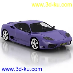 Car Ferrari Modena 3Ds Model模型的图片1
