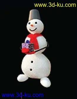 圣诞树 雪人 雪屋子模型的图片2