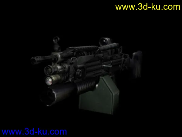 加装榴弹发射器的M249，绝对有细节！模型的图片3