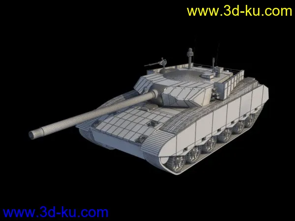 早年打造的高仿99坦克素模模型的图片3