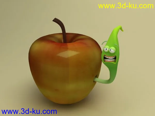 卡通苹果玩偶模型的图片1