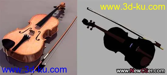 乐器模型,小提琴3D模型的图片1
